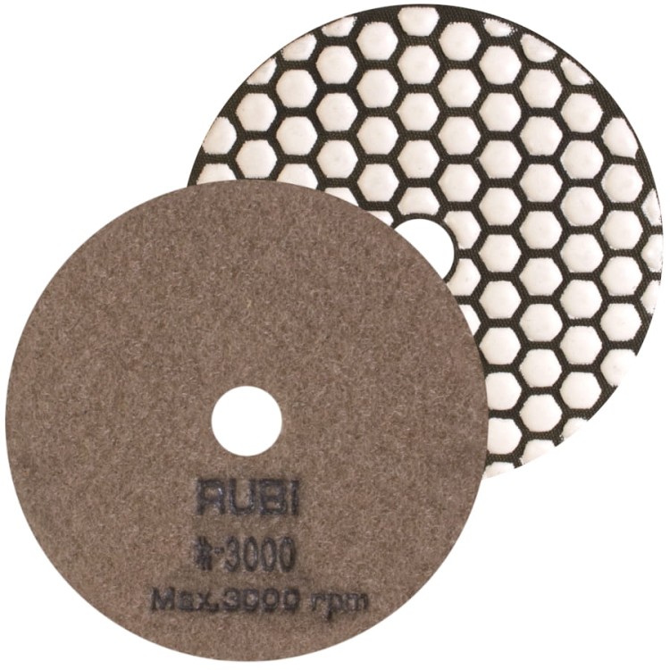RUBI 62976 Tarcza diamentowa do polerowania na sucho 100mm gradacja 3000