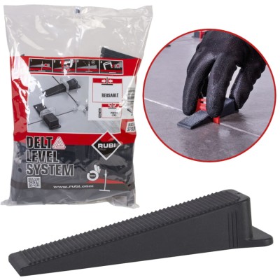 RUBI Kliny do poziomowania płytek 100szt. Delta levelling system