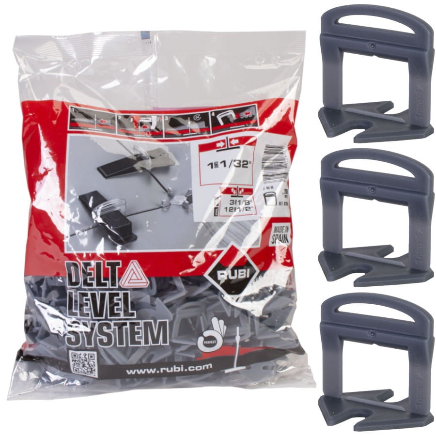 RUBI 02851 Paski do poziomowania płytek 3-12mm 1mm 200szt. Delta Level System