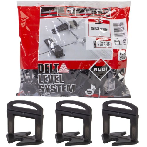 RUBI 02852 Paski do poziomowania płytek 2mm Delta Level System 100szt.