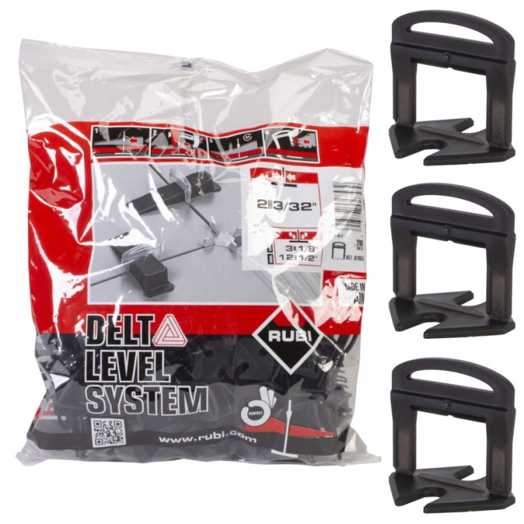 RUBI 02853 Paski do poziomowania płytek 2mm Delta Level System 200 szt.
