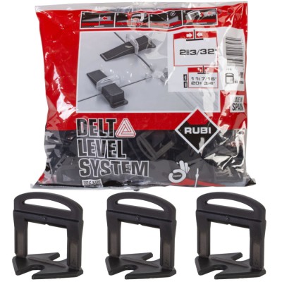RUBI 02858 Paski do poziomowania płytek 11-20mm 2mm Delta Level System 100szt.