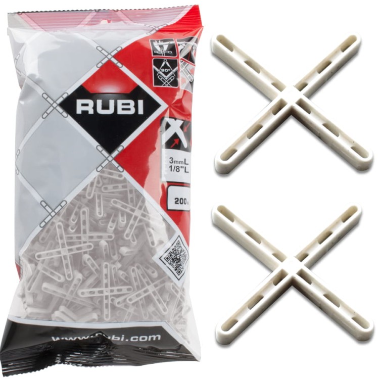 RUBI 02953 krzyżyki dystansowe do płytek 3mm L 200szt