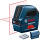 BOSCH GLL 2-10 Laser liniowy czerwony 10m + etui