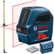 BOSCH GLL 2-10 Laser krzyżowy w etui + tyczka LP-33