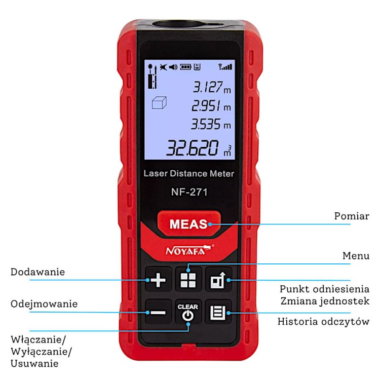 NOYAFA NF-271 Miernik odległości 50m