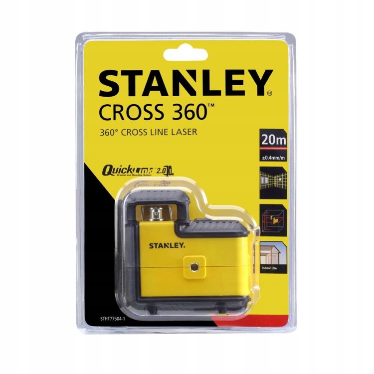 STANLEY CROSS 360 Laser liniowy krzyżowy 20m czerwony