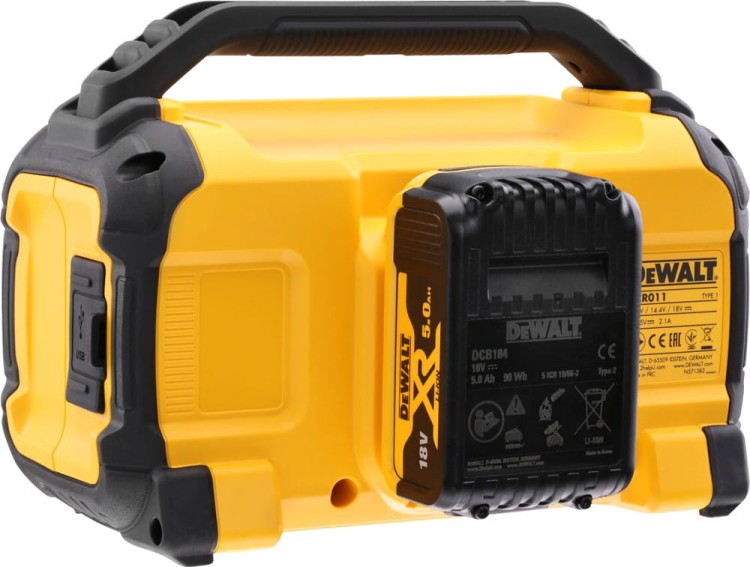 DEWALT DCR011 Radio budowlane bluetooth usb