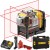 DEWALT DCE089D1R Laser krzyżowy akumulatorowy 10,8V czerwony + akcesoria