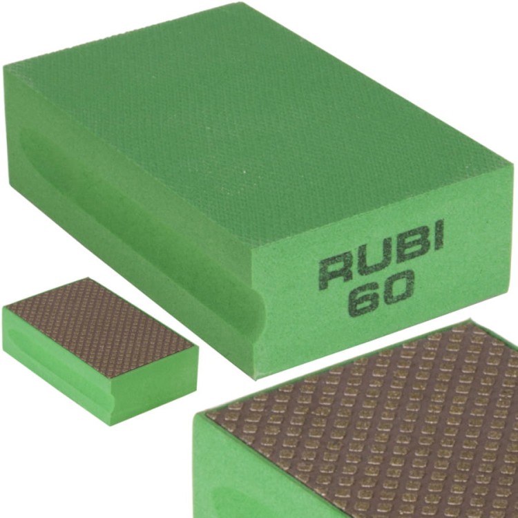 RUBI 61974 bloczek gąbka do polerowania gradacja 60