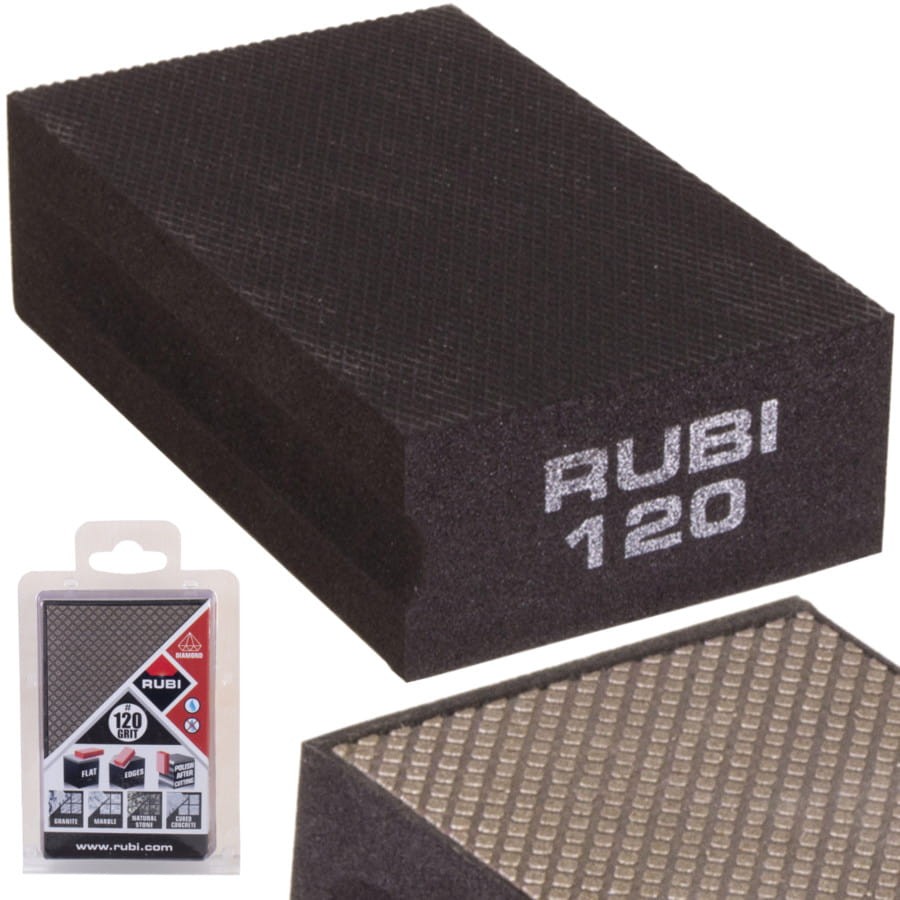 RUBI 61975 bloczek gąbka do polerowania gradacja 120