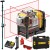 DEWALT DCE089D1R laser krzyżowy akumulatorowy 10,8V czerwony + tyczka GT-320