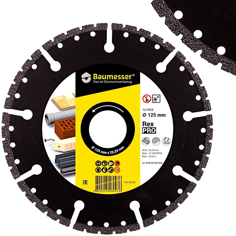 BAUMESSER Tarcza diamentowa Rex PRO 125x22.23mm