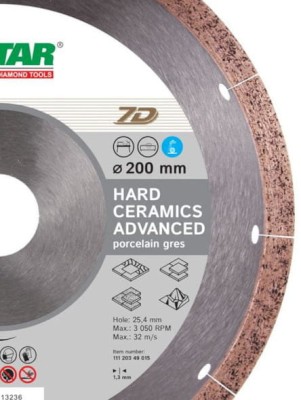 DISTAR 11120349015 Tarcza diamentowa 200x25,4mm Hard Ceramics
