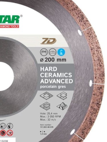 DISTAR 11120349015 Tarcza diamentowa 200x25,4mm Hard Ceramics