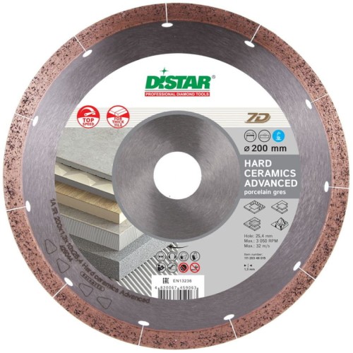 DISTAR Tarcza diamentowa 200x25,4mm Hard Ceramics
