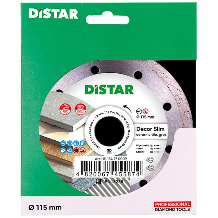 DISTAR 11115427009 Tarcza diamentowa Decor Slim