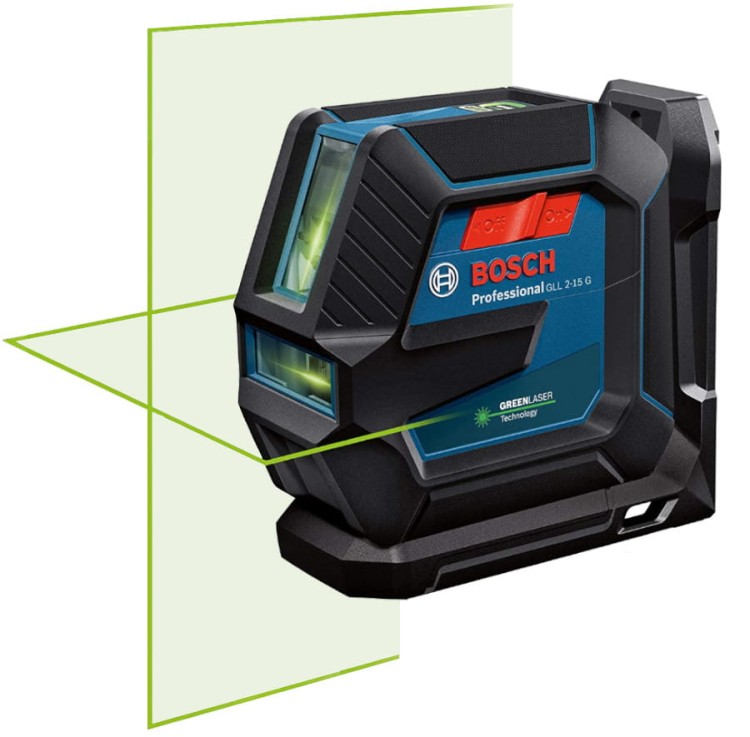 BOSCH GLL 2-15 G Laser krzyżowy zielony
