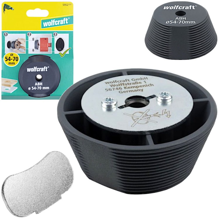 WOLFCRAFT 5952000 Adapter do powiększania otworów do otwornic 54-70mm
