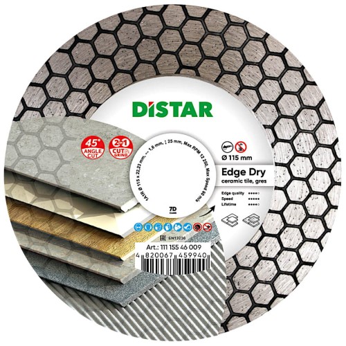 DISTAR 11115546009 Tarcza diamentowa do fazowania Edge Dry 115mm