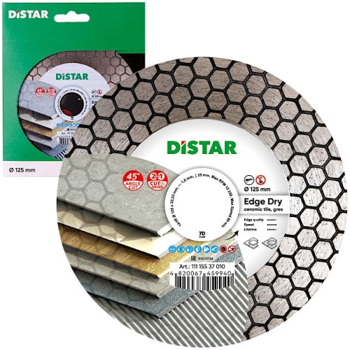 Tarcza diamentowa do ukosowania Edge Dry 125x22.23mm DISTAR 11115537010