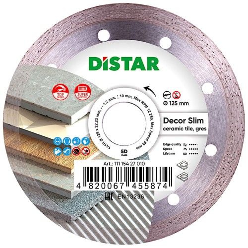 Tarcza diamentowa DISTAR Decor Slim