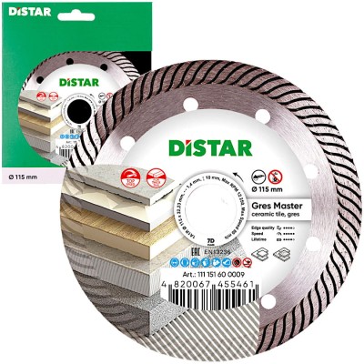 DISTAR 11115160009 Tarcza diamentowa Gres Master 115x22.23mm