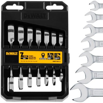 DEWALT DWMT19261 Zestaw kluczy grzechotkowych 10-19mm 7el