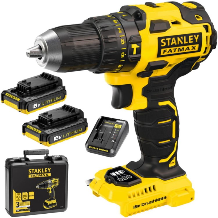 STANLEY FMC627D2 wkrętarka udarowa akumulatorowa 18V 2 x 2.0 Ah