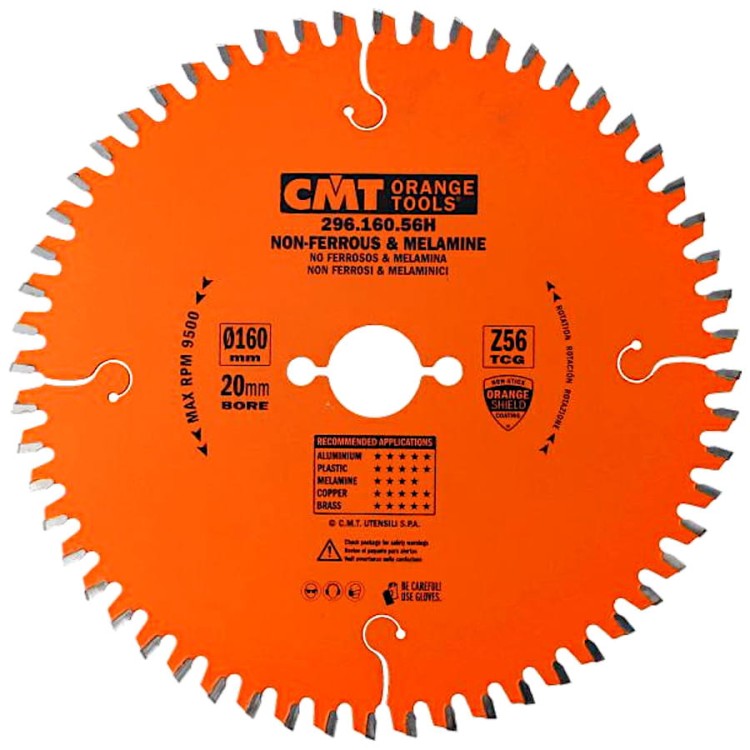 CMT Tarcza do cięcia materiałów nieżelaznych 160x20mm 296.160.56H