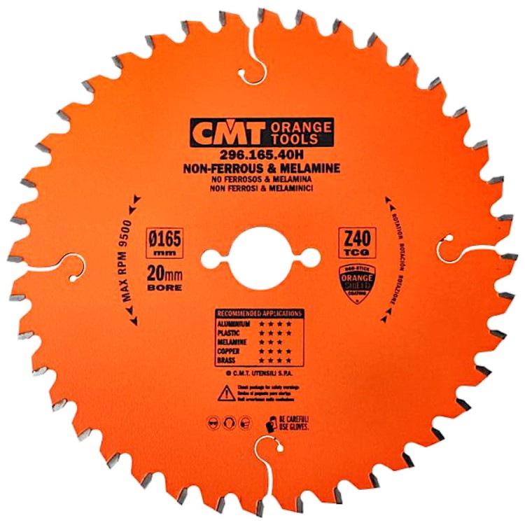 CMT Tarcza do cięcia metalu 165x20mm 296.165.40H