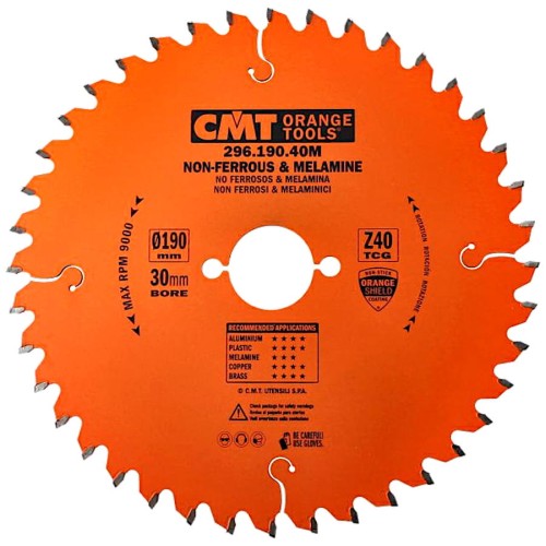 CMT Tarcza do cięcia materiałów nieżelaznych 190x30mm 296.190.40M