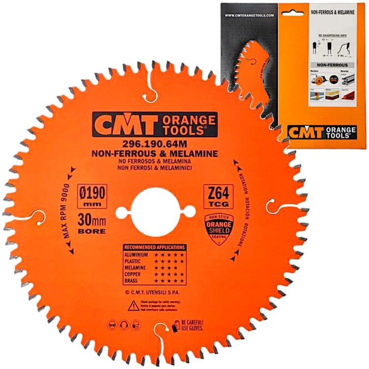 Tarcza do cięcia materiałów nieżelaznych 190x30mm 296.190.64M CMT