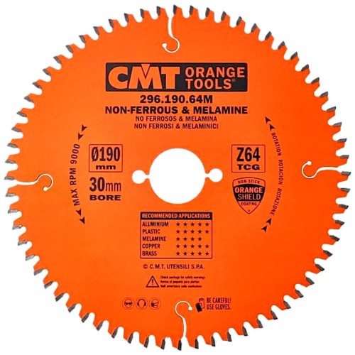 CMT Tarcza do cięcia materiałów nieżelaznych 190x30mm 296.190.64M