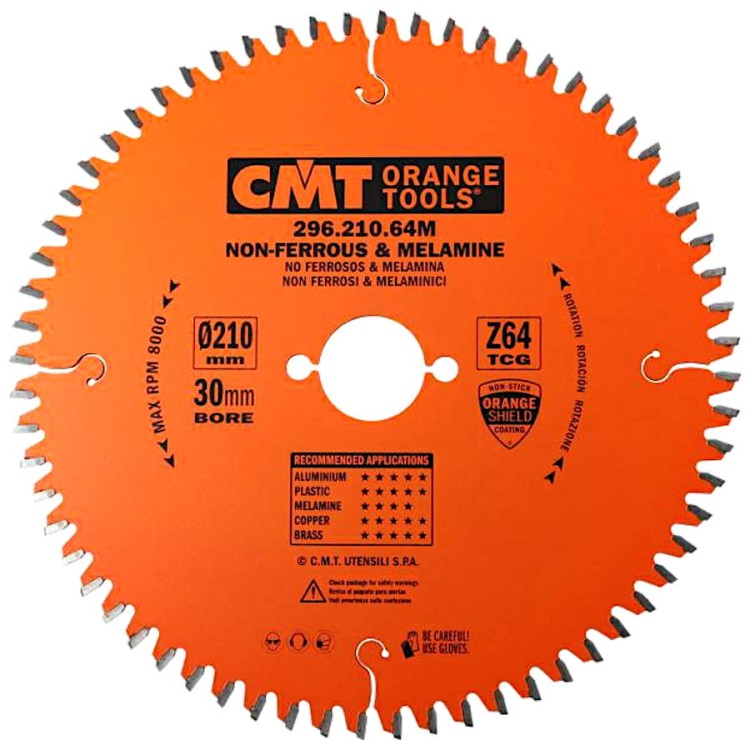 CMT Tarcza do materiałów nieżelaznych 210x30mm 296.210.64M