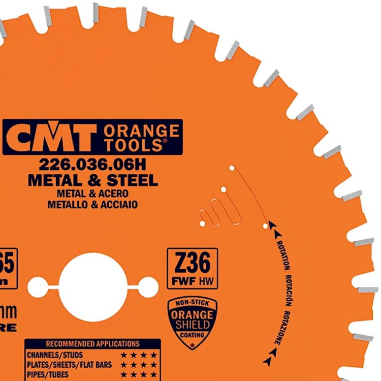 CMT Tarcza do cięcia stali 165x20 mm 226.036.06H