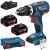 BOSCH 06019E9120 Wiertarko-wkrętarka udarowa GSB 18V-EC 18V + 2x 5.0Ah