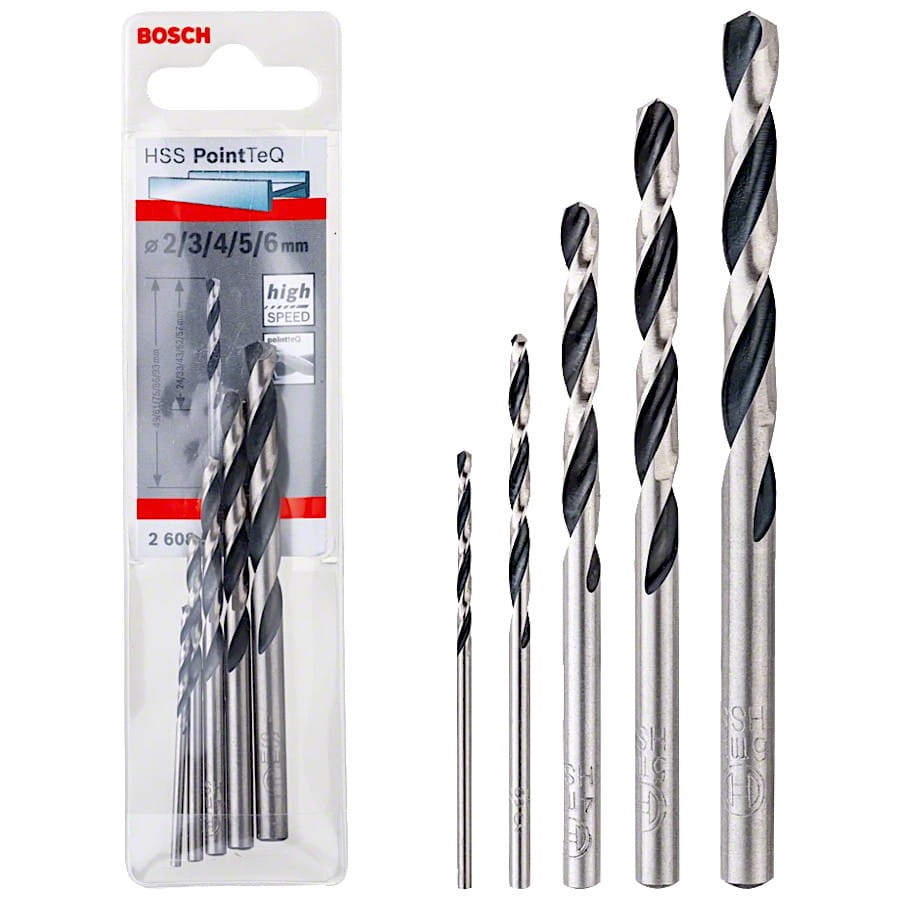 BOSCH Zestaw wierteł do metalu krętych HSS PointTeQ 2-6mm 5szt.
