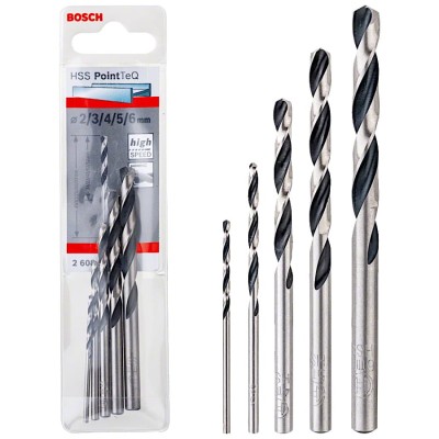 BOSCH Zestaw wierteł do metalu krętych HSS PointTeQ 2-6mm 5szt.