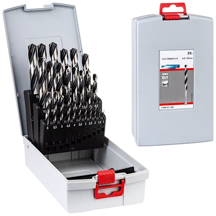 BOSCH Zestaw wierteł do metalu 1-13mm 25el PointTeQ HSS