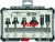 BOSCH frezy do drewna 6szt 6mm