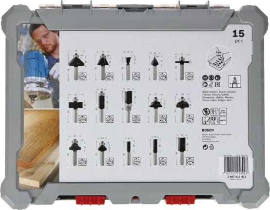 BOSCH Zestaw frezów profilowych