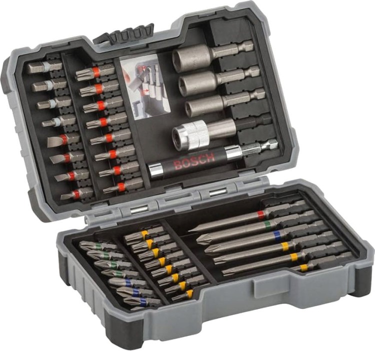 BOSCH 2607017164 Zestaw bitów i kluczy nasadowe Pro-Mix 43el.
