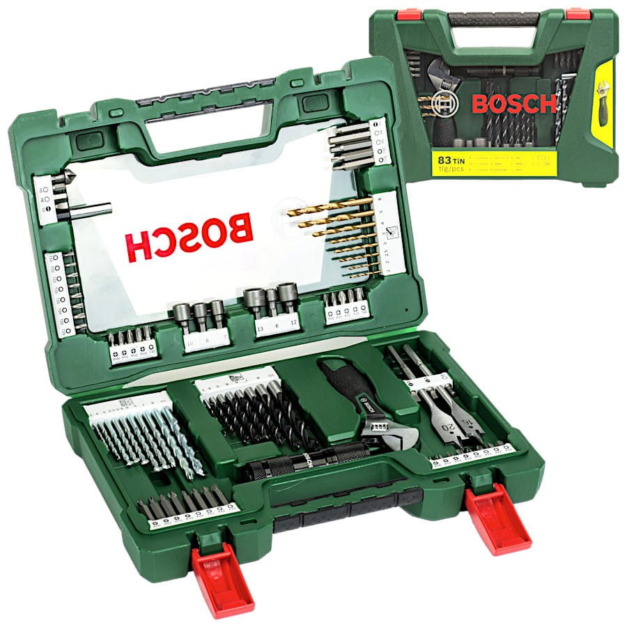 BOSCH Zestaw wierteł i bitów V-LINE 83el.
