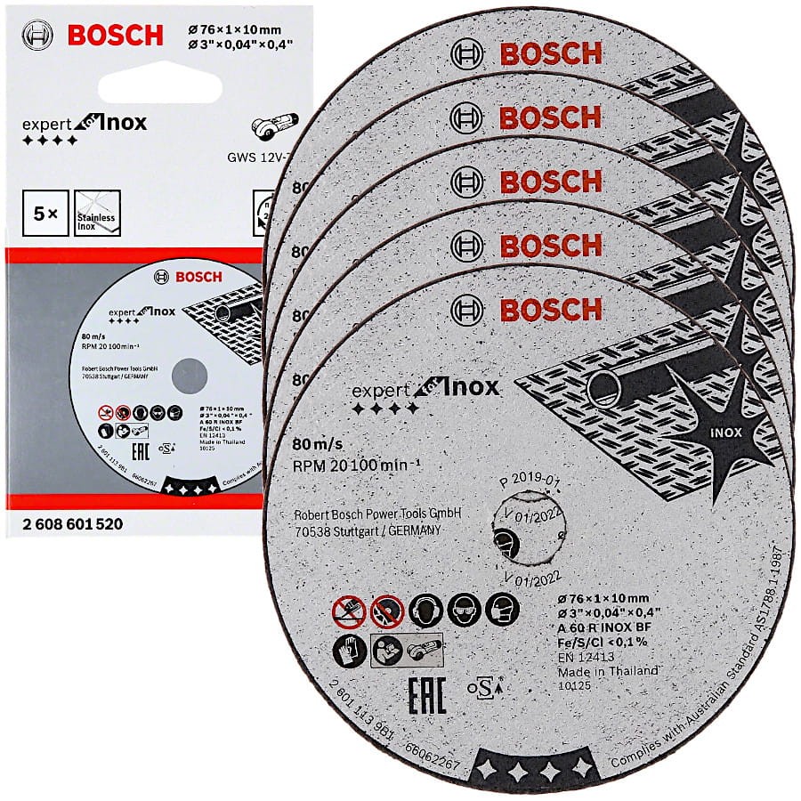 BOSCH EXPERT tarcza do cięcia metalu 2608601520 76x10mm 5szt.