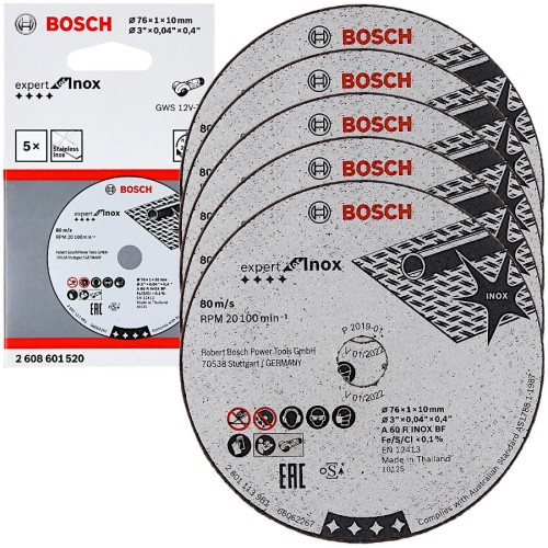 BOSCH EXPERT tarcza do cięcia metalu 2608601520 76x10mm 5szt.