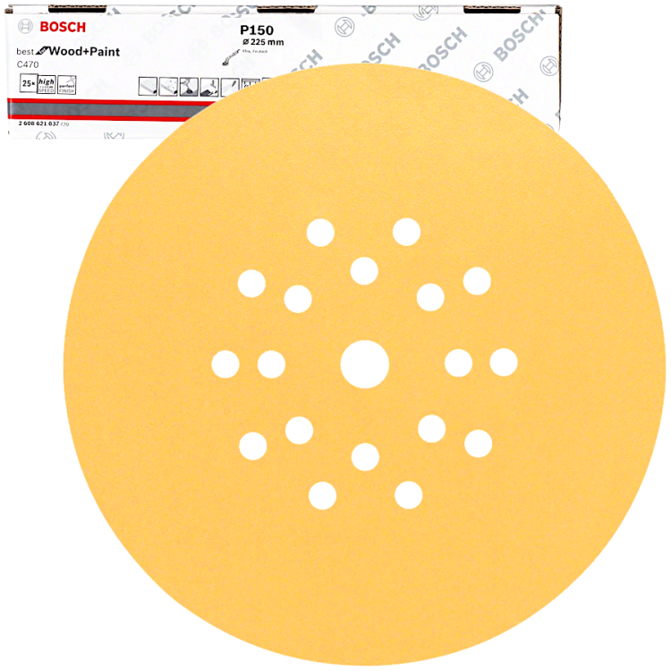 BOSCH Papier ścierny C470 do szlifierek do płyt G-K 25szt.