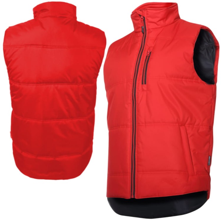 LAHTI PRO Bezrękawnik ocieplany czerwony L41315