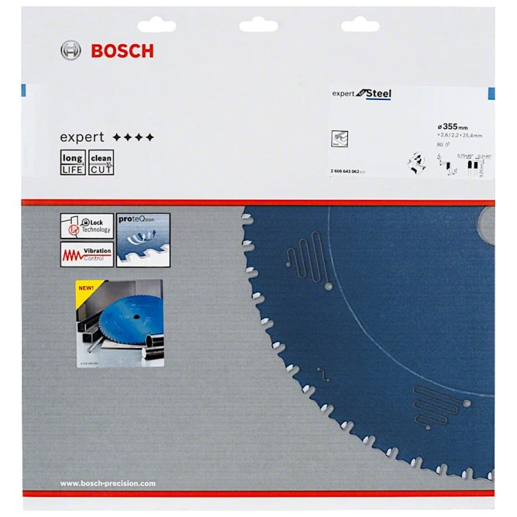 BOSCH EXPERT Tarcza do cięcia stali do pilarek 2608643062 355mm