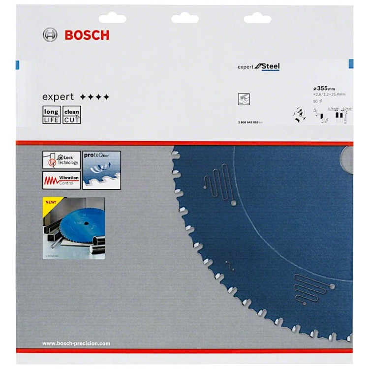 BOSCH EXPERT tarcza do cięcia stali 2608643063 355x25,4 mm
